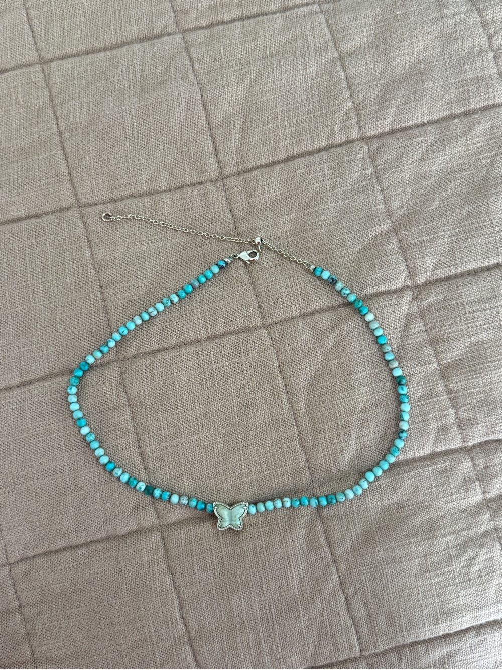 Kendra Scott beaded turquoise Lillia necklace